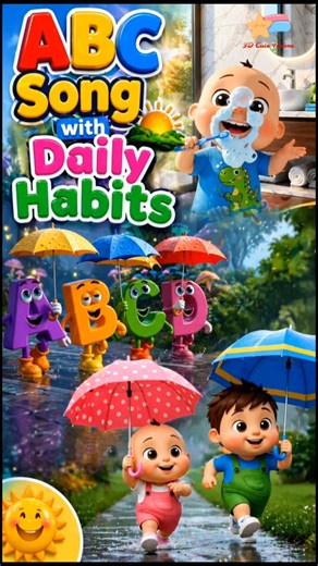 ABC Song with Daily Habits 🌄 | Brush Your Teeth 🪥 + Morning Routine Song for Kids 🎶 #dailyhabits