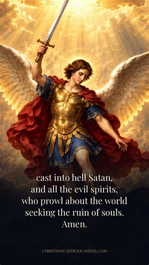 St. Michael Prayer | Pray for Protection in Spiritual Battle #shorts