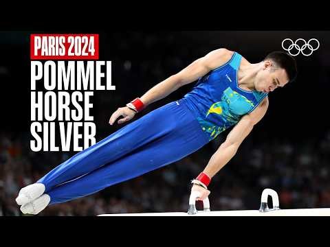 Nariman Kurbanov Wins Silver! 🇰🇿🥈 Pommel Horse | Paris 2024