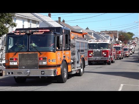 Diligence Fire Company Lights & Sirens Fire Truck Dual Dedication Parade