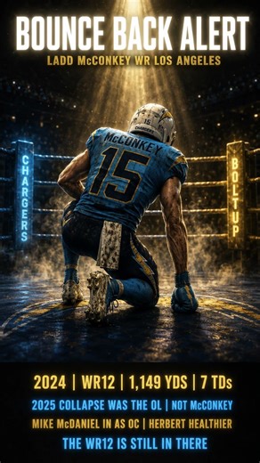 McConkey Was WR12 as a Rookie. He Is Coming Back in 2026
