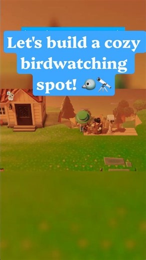 CUTE Birdwatching Build in ACNH! 🐦🔭 #acnh #animalcrossing #shorts