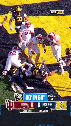 Indiana escapes Ann Arbor with the overtime WIN Sponsored by @Modelo USA #ad #For21 #indiana #michigan #cfb
