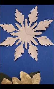 How to make a beautiful paper snowlake from A4 paper! DIY winter paper