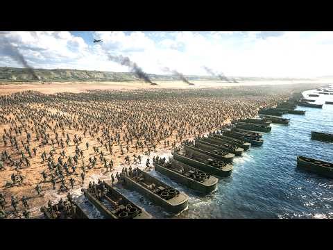 The BIGGEST Normandy Landing You Will Every See (WW2 D-Day) - Ultimate Epic Battle Simulator 2