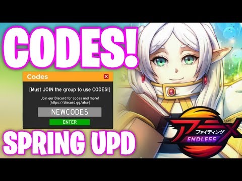 *NEW* ALL WORKING SPRING UPDATE CODES FOR ANIME FIGHTING SIMULATOR ENDLESS! ROBLOX AFSE CODES