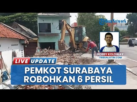 Pemkot Surabaya Lanjutkan Proyek Flyover Taman Pelangi dengan Merobohkan Enam Persil Bangunan
