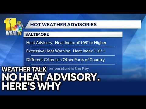 Weather Talk: Near-record hot temperatures, but no heat advisory?