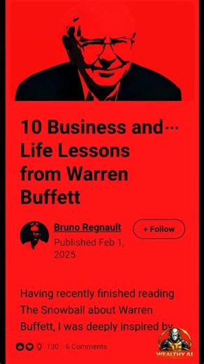 Business lessons from Warren Buffett 🤯📈