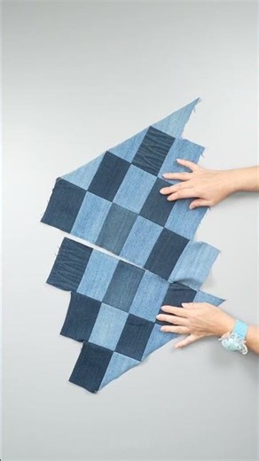 DIY Patchwork Handbag from Old Jeans Miarti🪡🧵✂️ 👜✌️#1
