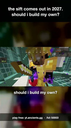the sift comes out in 2027. should i build my own? | Minecraft