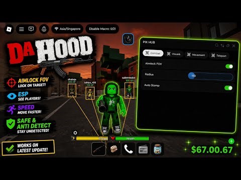 New Da Hood Script 2026 🎯🔥 | AIM FOV-AIMLOCK-ANTI BAN🔥⛔️