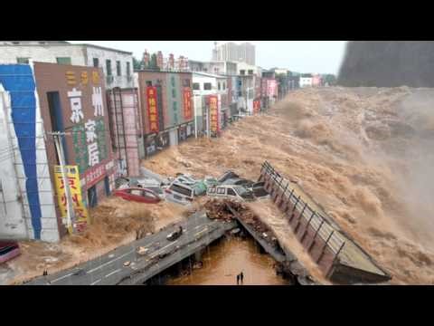 China just now, River overflowed! in Hunan, city after city began to sink, bridge Collapse