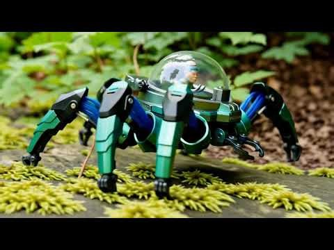 Six-legged RC robot, the "Arachnid-X,"