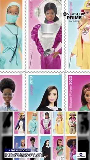 USPS releases 10 new Barbie stamps featuring different occupations