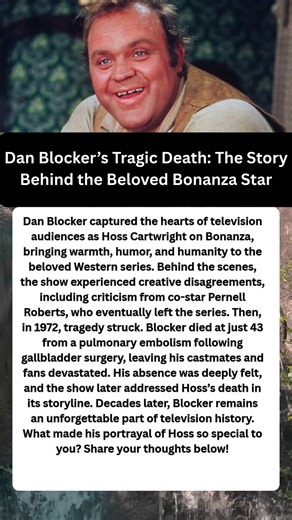 Dan Blocker’s Tragic Death: The Story Behind the Beloved Bonanza Star