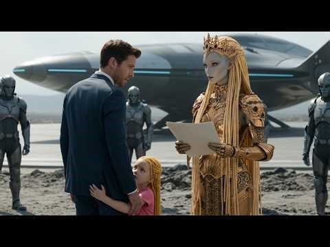 While the Alien Queen Planned a War… Her Little Daughter Ran to Hug the Human