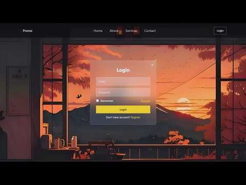How To Make A Website With Login Form | HTML CSS & JavaScript