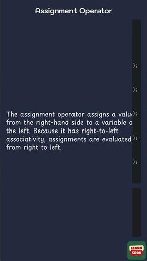 Assignment Operator (Java Operators)
