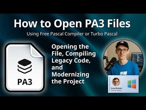 PA3 File Extension: Turbo Pascal DOS File Explained