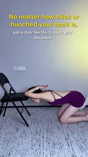 Do This 3-Minute Chair Stretch to Open Tight Shoulders & Improve Posture