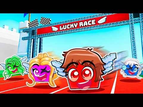ROBLOX RACE YOUR LUCKY BLOCK...