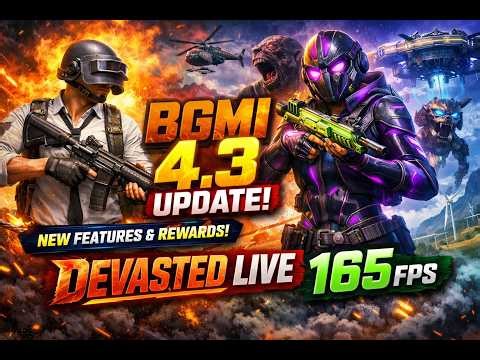 BGMI AWM PAGLU NON STOP RUSH GAMEPLAY 4.3 UPDATE "ULTRA HDR 165 FPS"