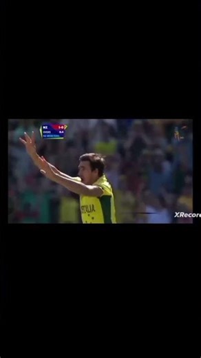 Starc in the final of the 2015 cWc #cwc #australia #cricket #yorkerbowling