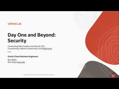 Day One and Beyond: Oracle Cloud Connectivity Options