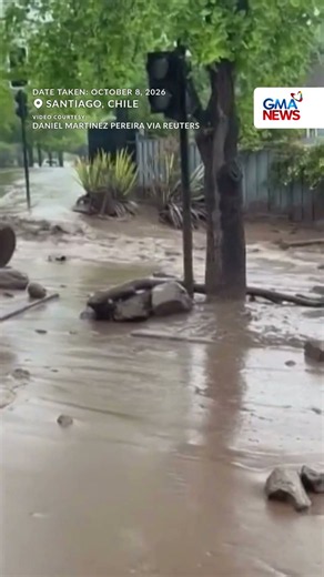 Santiago flooding leaves fallen trees and poles in Chile's capital | GMA News