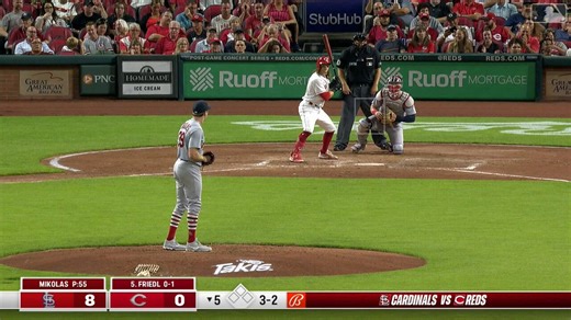 MLB Hitters To Watch (5/12)Ke’Bryan Hayes - .348 AVG & .826 OPS in 23 AB vs. Miles MikolasTJ Friedl - .316 AVG & .965 OPS with 1 HR in 19 AB vs. Miles MikolasSpencer Steer - .438 AVG & 1.132 OPS with 1 HR in 16 AB vs. Miles MikolasElly De La Cruz - .333 AVG & .945 OPS in 15 AB vs. Miles MikolasMatt McLain - .250 AVG & .917 OPS with 1 HR in 12 AB vs. Miles MikolasMini-thread🧵