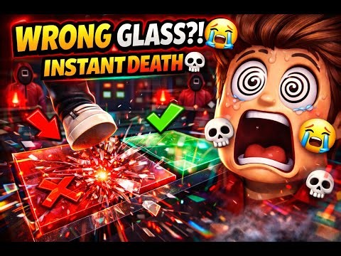 I CHOSE THE WRONG GLASS💥Roblox Glass Bridge