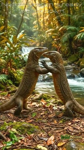 Komodo dragons fight | battle for dominance