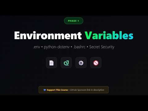 Secure Your API Keys: Environment Variables Best Practices for Python Developers | Zero2Hero Ep.6