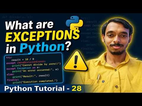 What are EXCEPTIONS in Python?