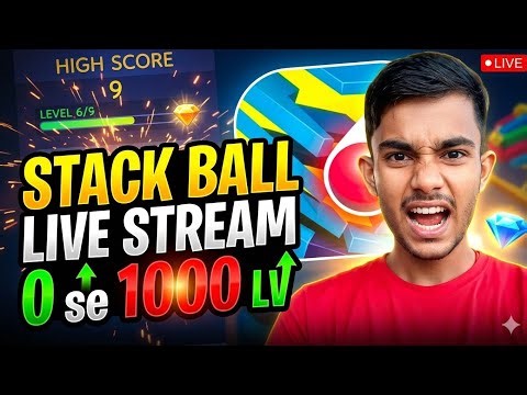 Stack Ball LIVE 🔴 | Ultimate Speed Run Challenge 😱🔥 | Can We Break The Record? #stackball #stack