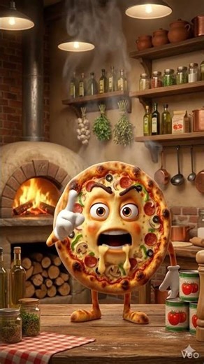 Angry Pizza Explosion 🍕🔥 #AIVideo