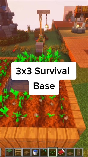 Smallest 3x3 survival base in Minecraft 🤩 // #minecrafttutorial #minecraft #tutorial #minecraftbase #minecraftbuilding #minecraftmemeshacks #minecraftbuildingideas // This is a 3x3 Minecraft survival Base / House for early game, Java and Minecraft Bedrock.