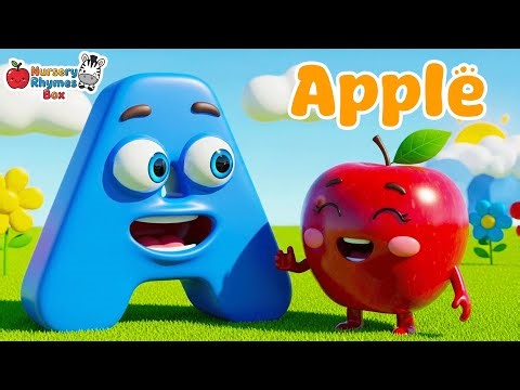 Phonics Song with TWO Words - A For Apple - ABC Alphabet Songs with Sounds for Children