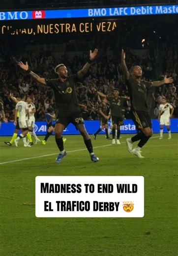 One of the craziest endings between @LAFC and @LA Galaxy 🤯😱 #mls #losangeles #soccer #lafc #lagalaxy