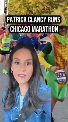 Patrick Clancy running Chicago Marathon