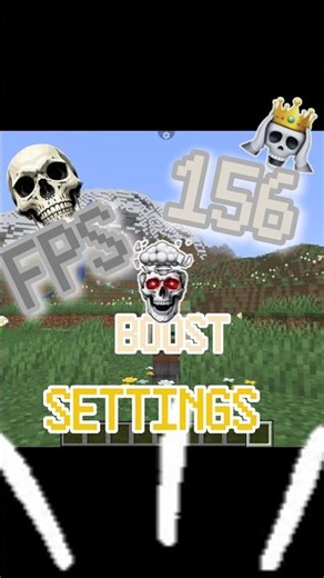 How to boost fps in Minecraft 😲😲 #minecraft #tips #settings