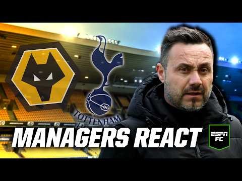 🔴 LIVE: Roberto De Zerbi reacts to Wolves vs. Tottenham | Premier League | ESPN FC
