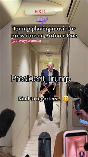 Trump Playing music on Airforce One #usa #funny #politics #news #usnews #airforce1 #update #trump