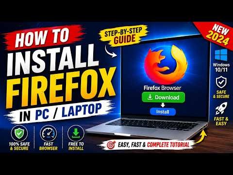 How to Install Firefox on PC/Laptop 🔥 | Mozilla Firefox Installation in Windows 10/11 | Step-by-Step