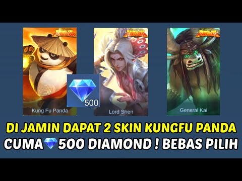 GELO CUMA 💎500 DIAMOND DI JAMIN DAPAT 2 SKIN KUNGFU PANDA ! BEBAS PILIH