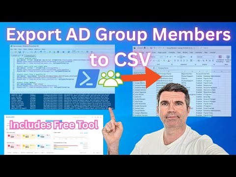 How to Export Active Directory Group Members to CSV (PowerShell & Free Tool)