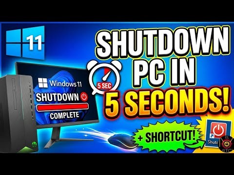 How to Shutdown PC in 5 Seconds! (Windows 10/11)