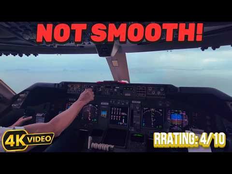 HEAVY Boeing 747 Challenging Landing in Hong Kong | Cockpit Perspective
