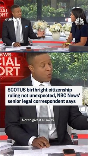 SCOTUS birthright citizenship ruling not unexpected, NBC News' senior legal correspondent says